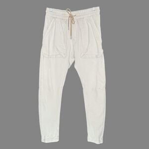 Kith S Mens Cotton Tapered Joggers Long Pocket Streetwear Stone Beige *flaw